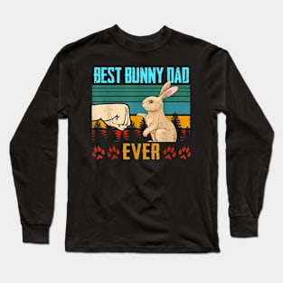 Bunny Dad Ever Vintage Eighties Long Sleeve T-Shirt